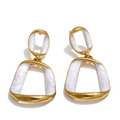 Amara Geometric Drop Earrings