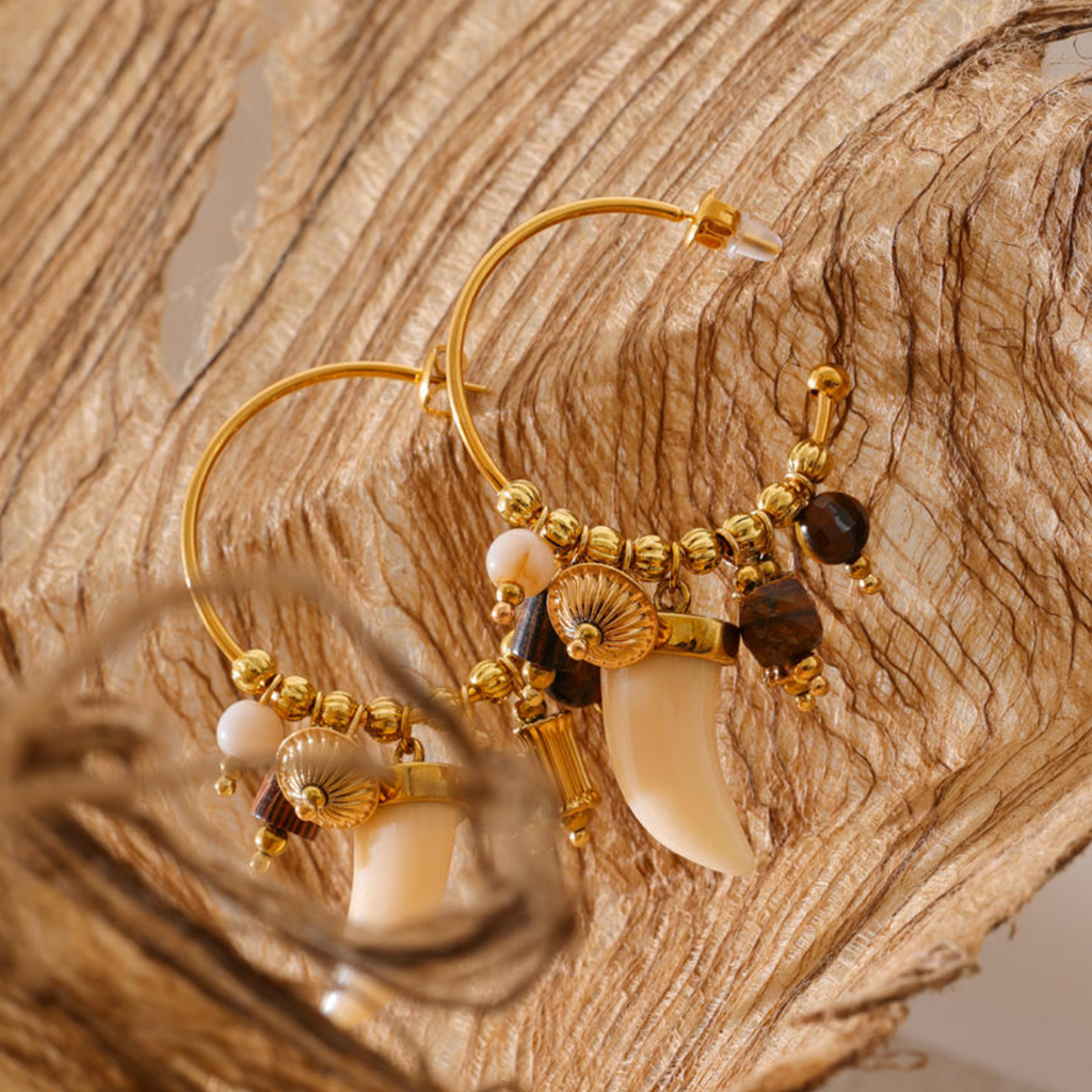 Sahara Boho Hoop Earrings