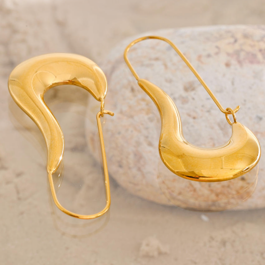 Seraphina Gold Tear Drop Earrings