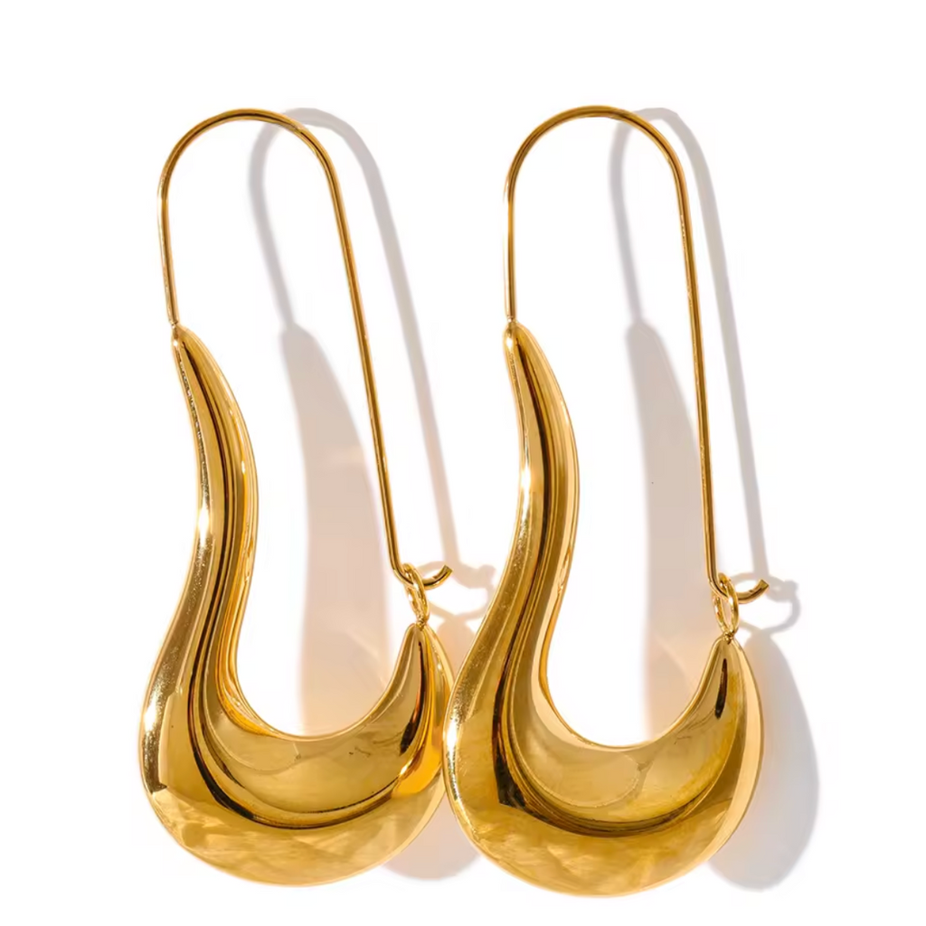 Seraphina Gold Tear Drop Earrings