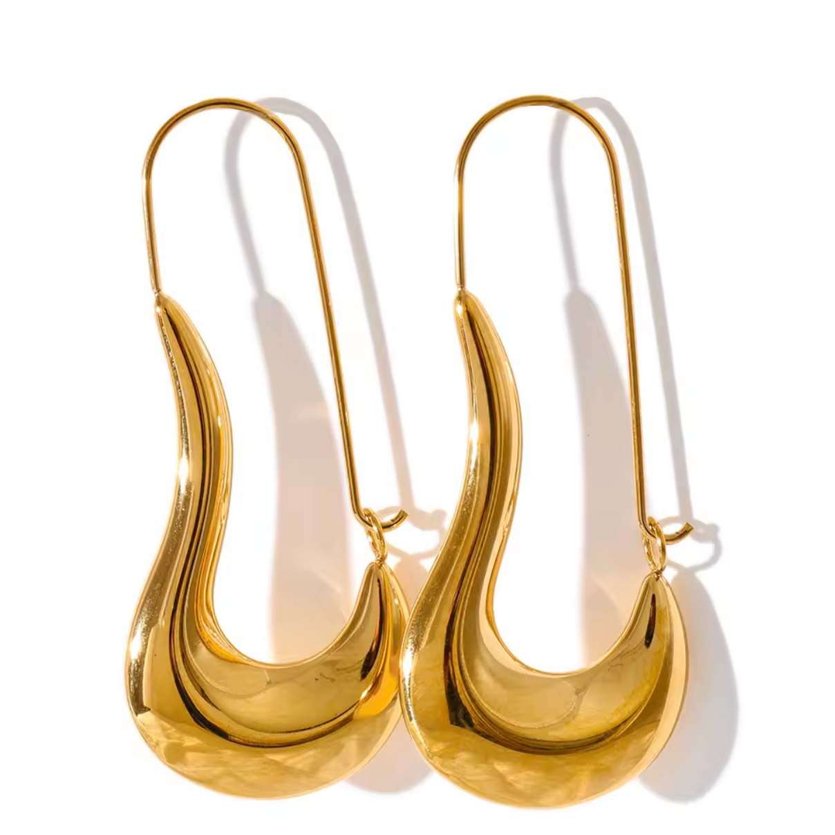 Seraphina Gold Tear Drop Earrings