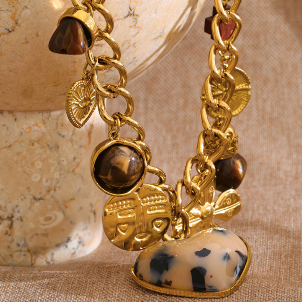 Siena Tortoiseshell Heart Necklace